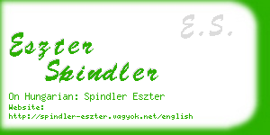 eszter spindler business card